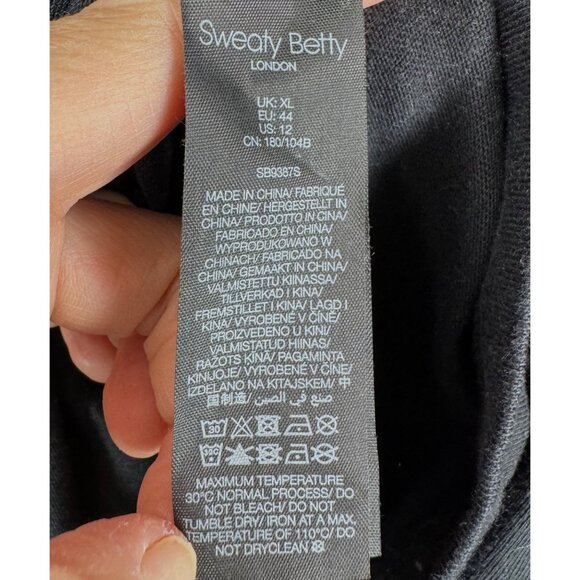 Sweaty Betty Henley Romper Playsuit Shorts black athleisure XL - Picture 7 of 8